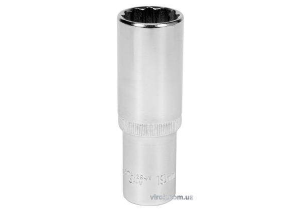 Головка торцева 12-гранна YATO : подовжена, квадрат 1/2