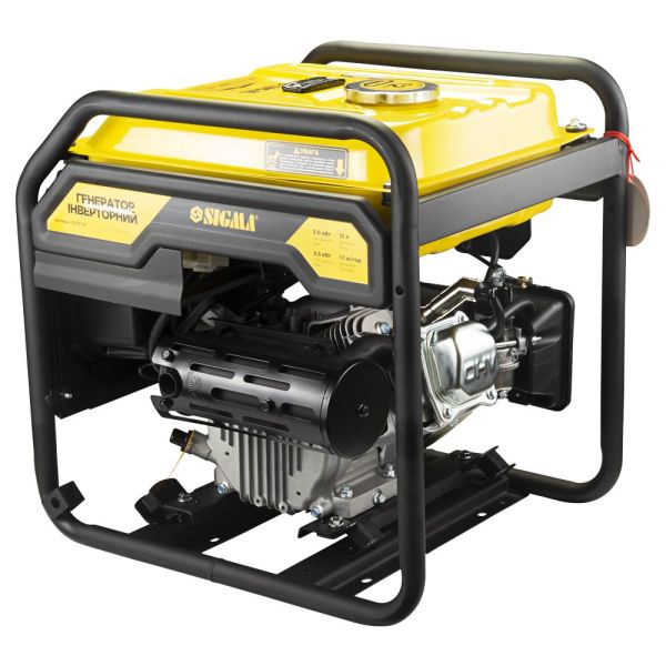 Генератор інверторний бензиновий 220В 3.0/3.5кВт 12л 4-х тактний ручний запуск SIGMA (5710731)