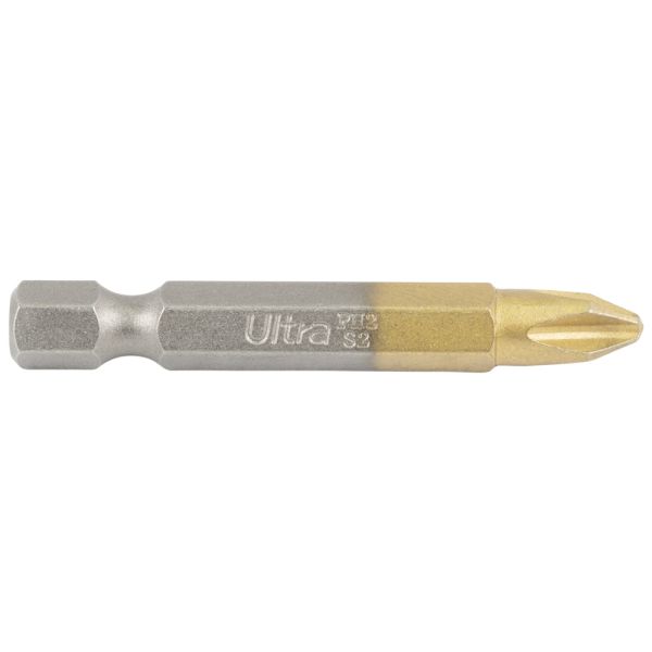 Біти PH2×50мм ¼" 10шт S2 TIN (блістер) ULTRA (4014212)