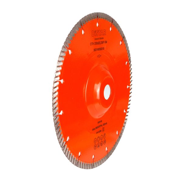 Круг алмазний вiдрiзний Distar 1A1R Turbo 230x2,3x9x22,23/F Laser CTH 230x22,23F GM