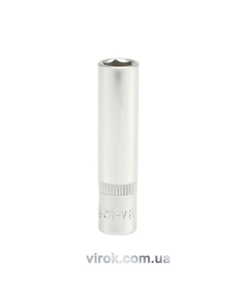 Головка торцева 6-гранна YATO : подовжена, квадрат 1/4