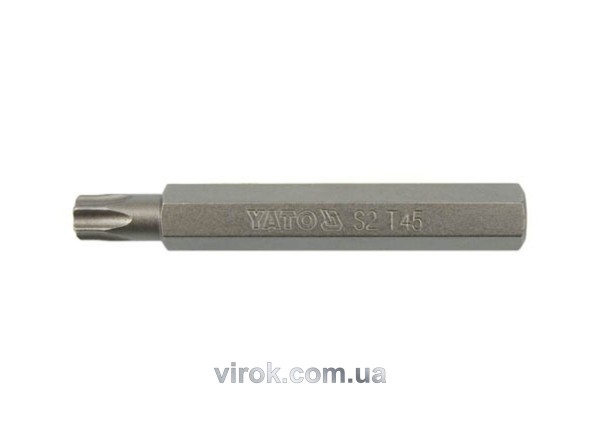 Насадка викруткова YATO : TORX T45 x 75 мм. S2 10 (Шт/Уп.) [10/100]