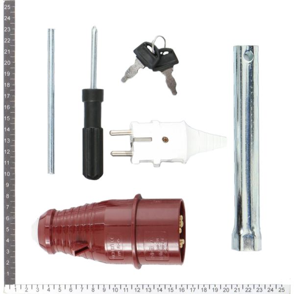 Генераторна установка SC8000TE 3ф 6,5кВт ел.старт, 25л, колеса, 1ф-2,3кВт