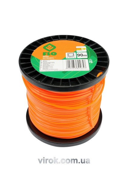 Жилка для тримера з квадратним перерізом FLO 2,4 мм х 90 м на котушці [10]