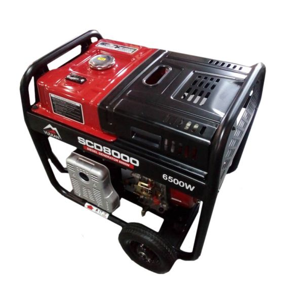 Генераторна установка SCD8000 дизель 1ф 6,5кВт ел.старт, 18л, колеса