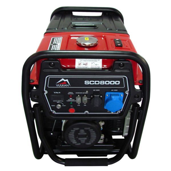 Генераторна установка SCD8000 дизель 1ф 6,5кВт ел.старт, 18л, колеса