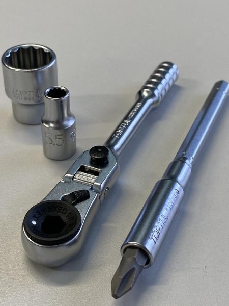 Магнітний бітотримач TOPTUL 1/4" L 100 мм (сп. з CHEV0811) FTDF0810