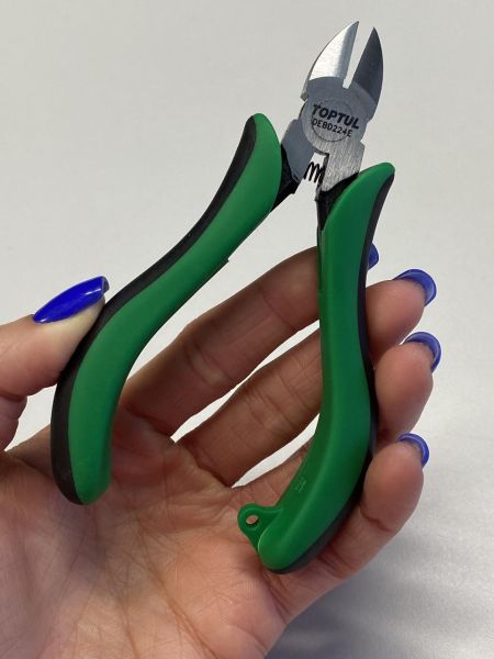 Бокорізи для електроніки (радиомонтажные) 4,5" (115мм) TOPTUL DEBD224E