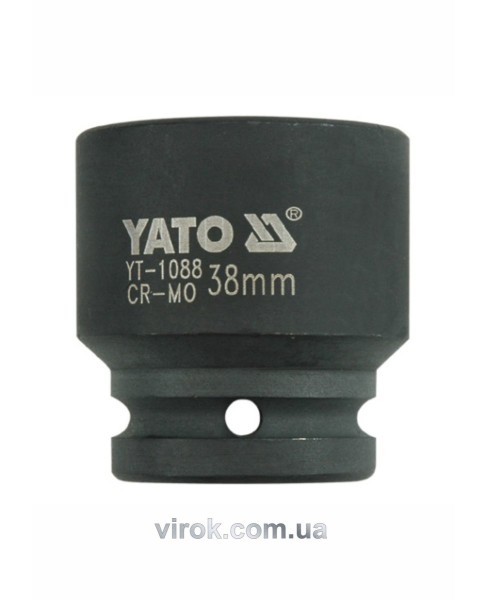 Головка торцева ударна 6-гранна YATO : квадрат 3/4