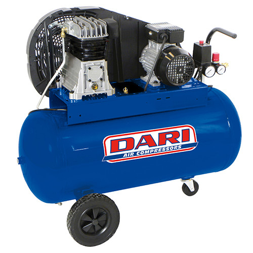 Компресор поршневий з ремінним приводом, Vрес=100л, 330л/хв, 220V, 2,2 кВт DARI DEC100-330M-220-ITALY