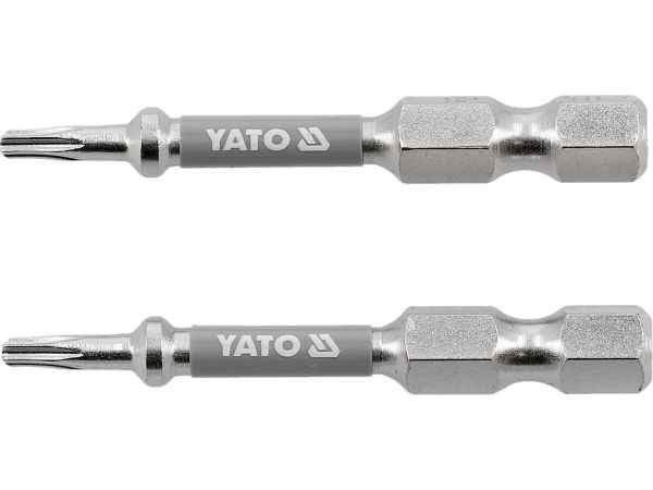 Насадка викруткова YATO TORX T8 х 50 мм. HEX 1/4", покрита нікелем, 2 шт.[10]