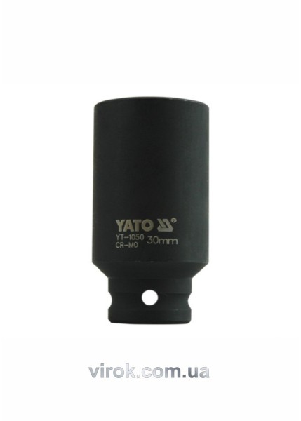 Головка торцева ударна 6-гранна YATO : подовжена, квадрат 1/2