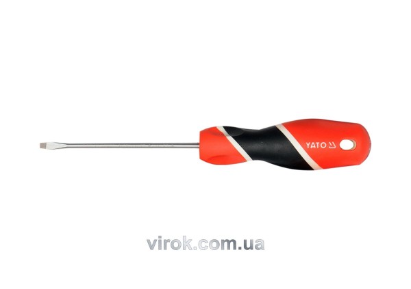 Викрутка плоска YATO : шліц SL4 х 150 мм [12/96/384]