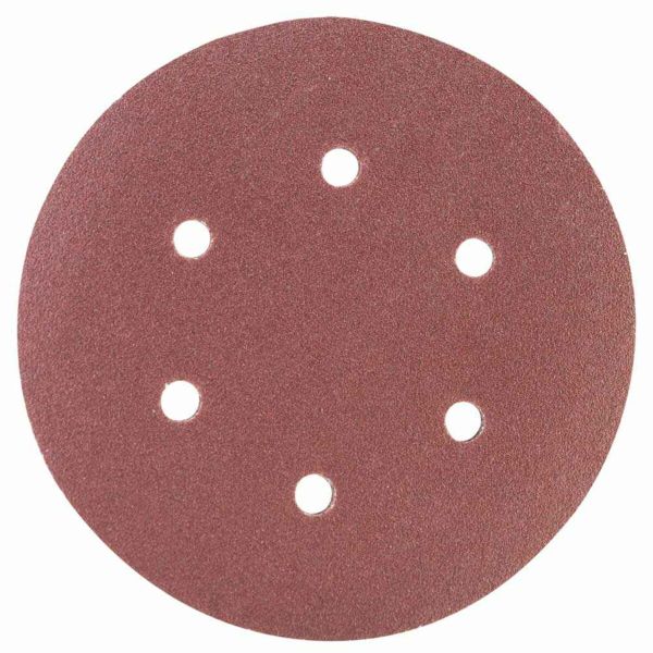 Круг шліфувальний самозачепний 6 отворів NINJA : Ø150 мм. Р180. універсальний Уп. 5 шт. [30]