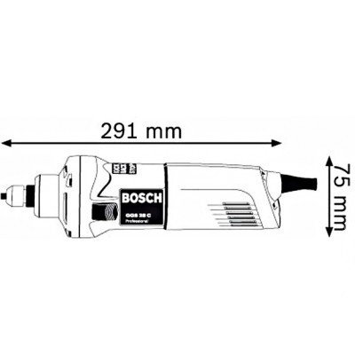 Пряма шліфмашина Bosch GGS 28 C