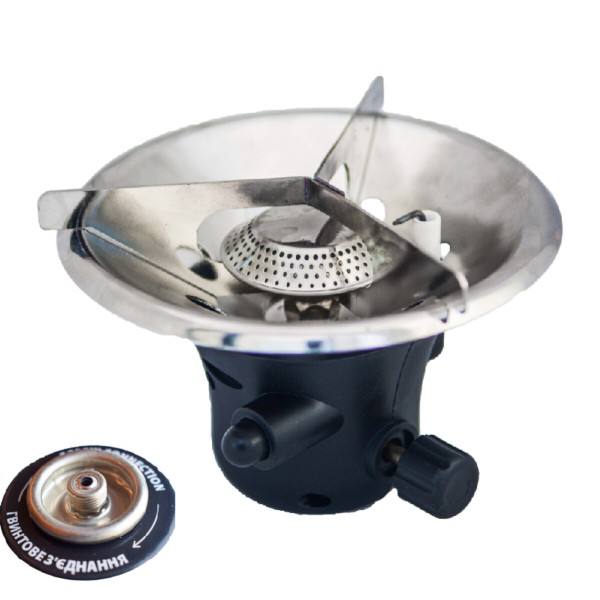 Пальник газовий туристичний PIEZO з різьбовим (7/16) з'єднанням. [12]