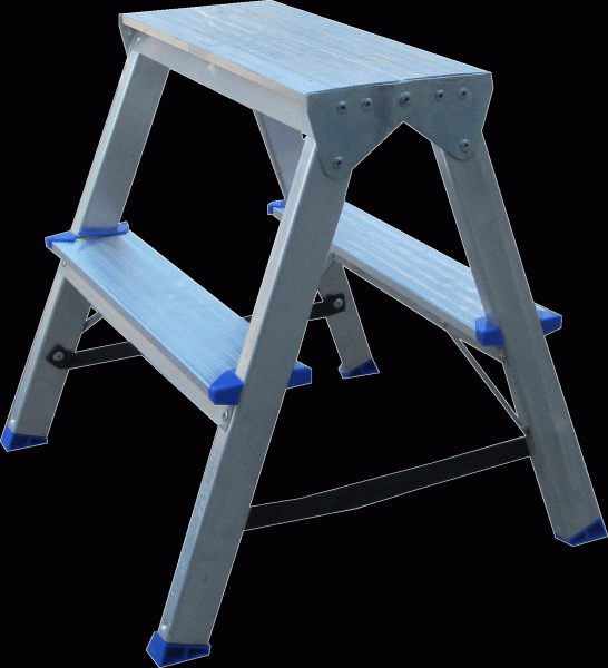 Стремянка 2сх. верх.сх. 0,49м, двостороння DHR402