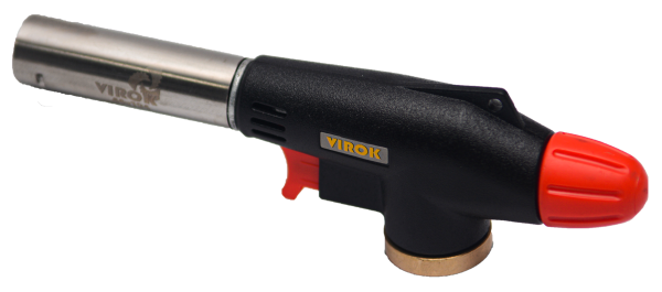 Пальник газовий VIROK з різьбовим (7/16) з'єднання. Piezo, [50/4]