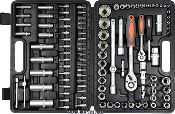 Набір головок торцевих, насадок STHOR : квадрат 1/2