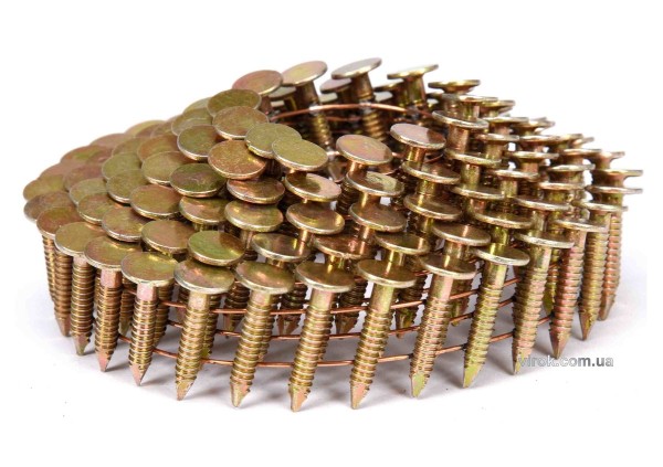 Цвяхи барабанні до пневматичного пістолета VOREL : L=19 мм, Ø=3.1 мм, 4200 шт. (YT-09211) [1]