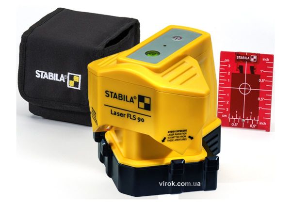 Нівелір лазерний STABILA FLS 90 : відстань - 15м; живлен 3х АА 1,5В для підлогового покриття