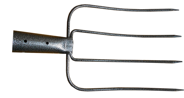 Вила ,молоткове пофарбування , 4 зубці без держака