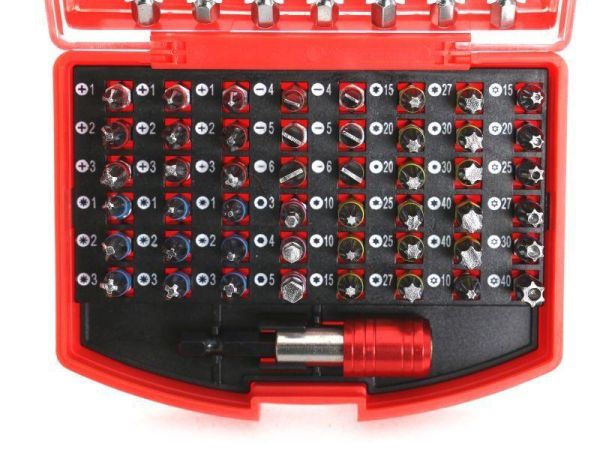 Набір біт з 56 предметів TORX, 1/4 - 25мм, 75мм TAGRED TA1206