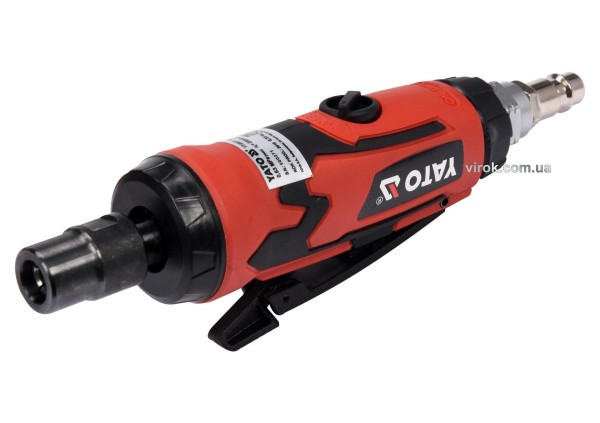 Шліфмашина пневматична, пряма YATO зі шпинделем Ø= 6 мм, Ø= 1/4