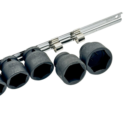 Набір головок ударних дюймових 1/2" 3/8...1-1/4 14 од. (на планці) TOPTUL GBAQ1401D