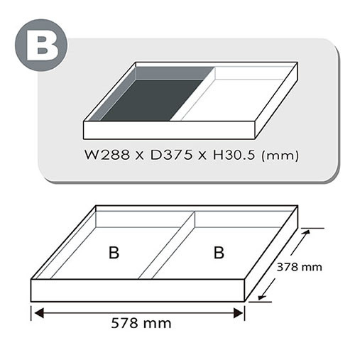 Набір головок ударних 1/2" 8-32 мм 29ед. (в ложементі, тип В) TOPTUL GEB2902