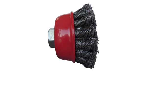 Щітка чашкова 65мм для кутов.шліфмашин дротяний трос