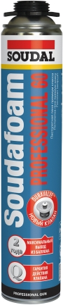 Піна монтаж. Soudafoam Gun P60 750мл