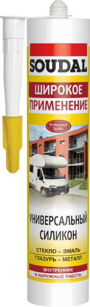 Герметик силікон. унів. білий 280мл