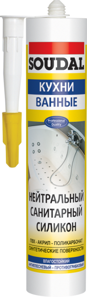 Герметик силік. нейтр. саніт. білий 280мл