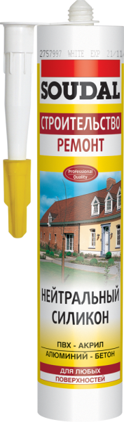 Герметик силікон. нейтр. білий 280мл