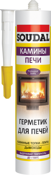 Герметик д/камінів, печей CALOFER /t<1500/ 280мл
