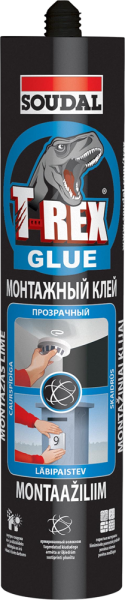 T-REX Клей монтажний прозорий 310гр