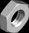DIN439B Гайка М8 низька А2