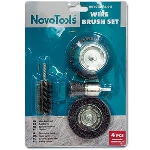 Набір щіток д/дрилі 4шт NovoTools