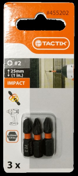 Біта ударна PZ2 25мм (3шт) TC