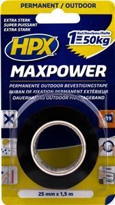 HPX Стрічка 2-ст.акрил.посил.25мм*1.5м MAXPOWER OT2502