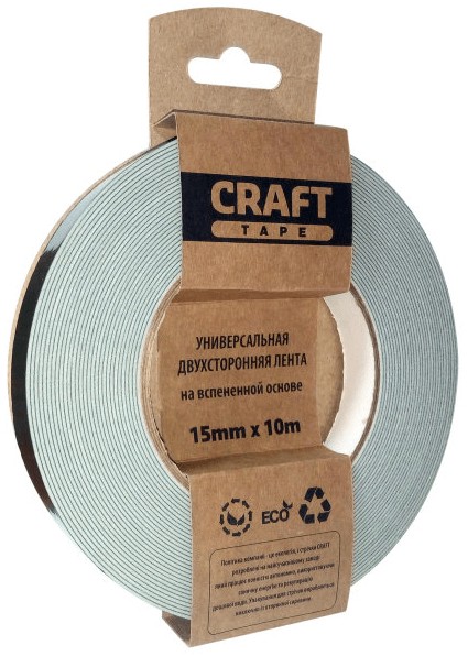 HPX Стрічка 2-ст.спінен.15мм*10м зелен. FT1510