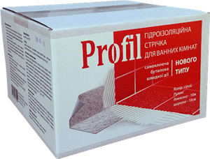 Стрічка бутіл. гідроізол. Profil 100мм*10м