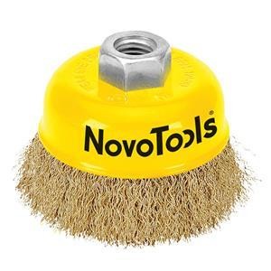 Диск.чашка гофр.пров. 75 M14x2 латунь NovoTools NTWB7514BC