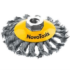 Диск.щітка жгут.пров. 125 М14х2 сталь NovoTools NTBWB12514ST