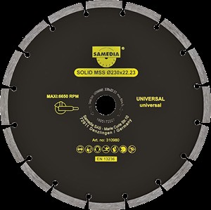 Диск унів.д/буд.125х2.3 сегм.алмаз Samedia