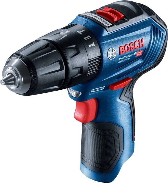 Акумуляторний дриль-шуруповерт Bosch Professional GSB 12V-30 ударний, solo (без АКб та ЗУ)