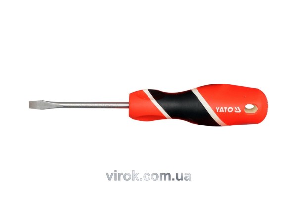 Викрутка плоска YATO : шліц SL5 х 75 мм [12/60/240]