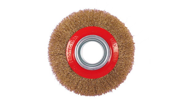 Щітка дискова для кутов. шліфмашини гофр. латунь 115*32мм