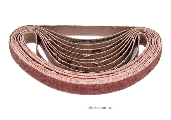 Стрічка шліфувальна YATO; 10х330 мм, P80, нескінченна до пневмошліфмашини YT-09741; уп. 10 шт. [100]